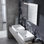 Geberit Option Basic spogulis ar LED 100x90 cm, Anodēts alumīnijs 2