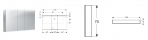 Geberit Option spoguļskapis ar LED 120x70 cm, Spoguļstikls 2