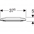 Geberit Selnova Comfort sienas WC Premium Rimfree. Pagarināts - 70cm 11