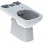 Geberit Selnova square rimfree pods, horizontāls izvads, balts