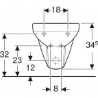 Geberit Selnova Compact bidē, balts 4