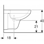 Geberit Selnova Compact bidē, balts 3