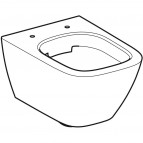 Geberit Smyle Square Compact piekarams tualetes pods, Rimfree, balts 7