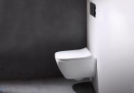 Geberit Smyle Square Compact Rimfree подвесной унитаз, белый 3