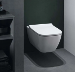 Geberit Smyle Square Compact Rimfree подвесной унитаз, белый 2