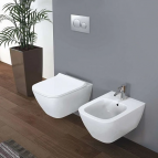 Geberit Smyle Square piekarams tualetes pods, Rimfree, balts 3