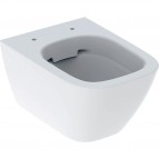 Geberit Smyle Square Compact piekarams tualetes pods, Rimfree, balts