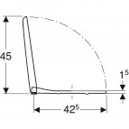 Крышка для унитаза Geberit Smyle, белая 4