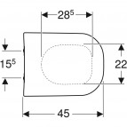 Крышка для унитаза Geberit Smyle, QR, белая 2