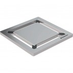 Geberit trapa reste kvadrātveida 8x8 cm, matēts tērauds