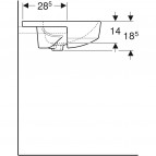 Geberit VariForm daļēji iebūvējama izlietne, apaļa, 50 cm 3