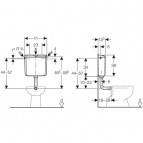 Geberit WC skalojamā kaste AP110 6-9l, balta 2