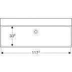 Geberit Xeno² izlietne, bez mais. caur. 120x48 cm 5