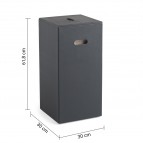 Gedy Ambrogio veļas grozs 53 l, Melns 2