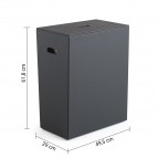 Gedy Ambrogio veļas grozs 82 l, Melns 2