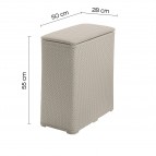 Gedy Ambrogio veļas grozs 70 l, Bēšs 2