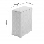 Gedy Ambrogio veļas grozs 70 l, Balts 2