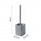 Gedy Aries tualetes birste ar turētāju, Pelēks 3