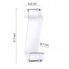 Gedy Merlino dvieļu āķis radiatoriem, Caurspīdīgs 2