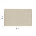 Gedy Fuzzy 50x80 vannas istabas paklājs, Gaiši bēšs 2