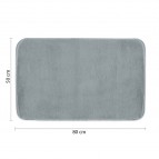 Gedy Fuzzy 50x80 vannas istabas paklājs, Gaiši zils 2