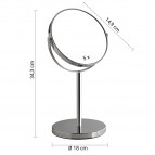 Gedy Anna spogulis d=163 mm, 5x palielinājums, Hroms 2