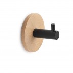 Gedy Juncos apaļš dvieļu āķis, Bambuss/Melns matēts