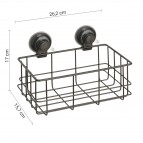 Gedy Hot dušas plaukts ar piesūcekni, Melns matēts 2