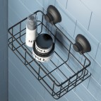 Gedy Hot dušas plaukts ar piesūcekni, Melns matēts 4