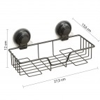 Gedy Hot dušas plaukts ar piesūcekni, Melns matēts 2