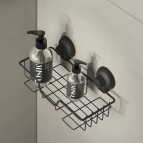 Gedy Hot dušas plaukts ar piesūcekni, Melns matēts 3