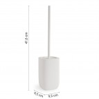 Gedy Ylenia tualetes birste ar turētāju, Balts matēts 2