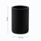 Gedy Brenda glāze, Melns matēts 2