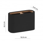 Gedy Ninfea zobu birstes turētājs, Melns matēts 2