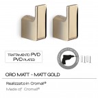 Gedy Pirenei dvieļu āķi 2.gab, Zelts 3