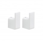 Gedy Pirenei dvieļu āķi 2.gab, Balts matēts