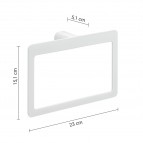 Gedy Pirenei dvieļu riņķis, Balts matēts 2