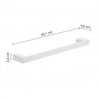 Gedy Pirenei dvieļu turētājs 450 mm, Balts matēts 2