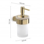 Gedy Pirenei ziepju dozators ar turētāju, Zelts 2