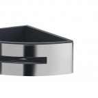 Gedy Poseidon stūra dušas plaukts, Hroms/Melns 4