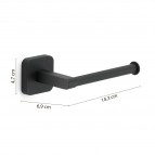 Gedy Tonga tualetes papīra turētājs, Matēts melns 2