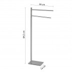 Напольная стойка для полотенец Gedy Trilly, матовый хром 3