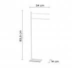 Gedy Trilly dvieļu turētāja statīvs, Balts 2