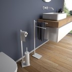 Gedy Trilly dvieļu turētāja statīvs, Balts 3