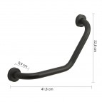 Gedy Up atbalsta rokturis 135°, Melns matēts 2