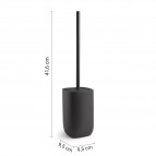 Gedy Ylenia tualetes birste ar turētāju, Melns matēts 2