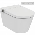 i.life E Rimless bidē pods ar SC vāku un vadības pulti, Balts