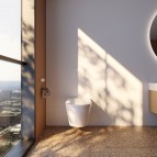 i.life E Rimless bidē pods ar SC vāku un vadības pulti, Balts 3