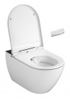 Genera Ultimate Oval Rimless bidē pods ar vāku un pulti, Melns panelis 6