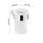 Gedy Pirenei glāze ar turētāju, Hroms 2